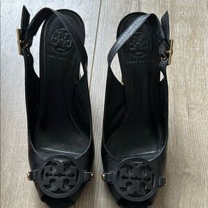 Tory Burch Women's Black Slingback Shoes